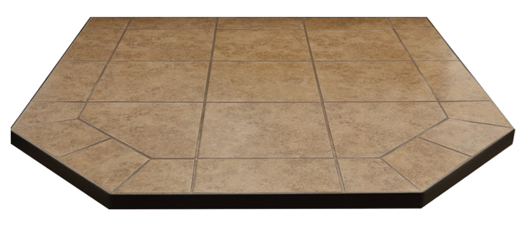 STANDARD AJ Hearth Originals Hearth Pad, Type 1, Black Metal Edge