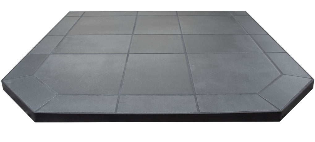 STANDARD AJ Hearth Originals Hearth Pad, Type 1, Black Metal Edge