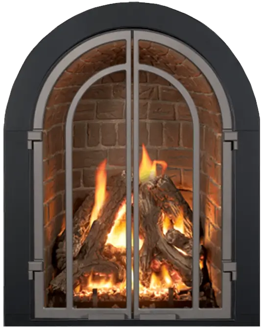 Mendota M27 Chelsea gas fireplace, design option
