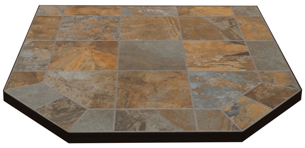STANDARD AJ Hearth Originals Hearth Pad, Type 1, Black Metal Edge