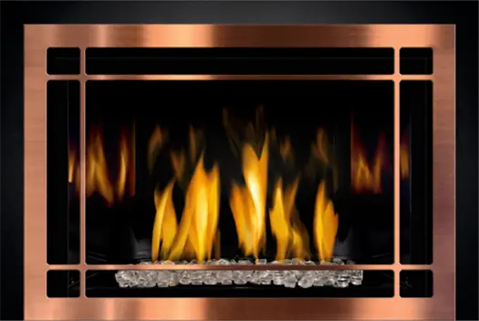 Mendota FV44i Gas Fireplace Insert Décor/Timberline