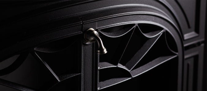 Vermont Castings Defiant wood stove detail