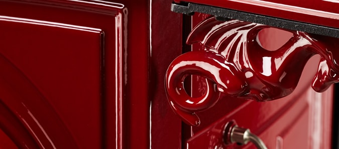 Vermont Castings Defiant wood stove detail