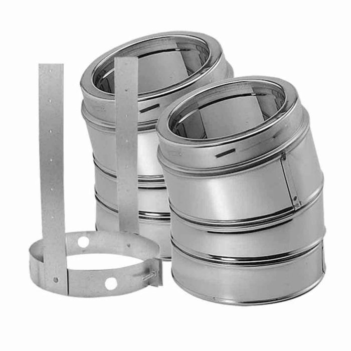 6DT-E15KSS 15° ELBOW KIT - SS (INCLUDES 2 ELBOWS & 1 ELBOW STRAP)