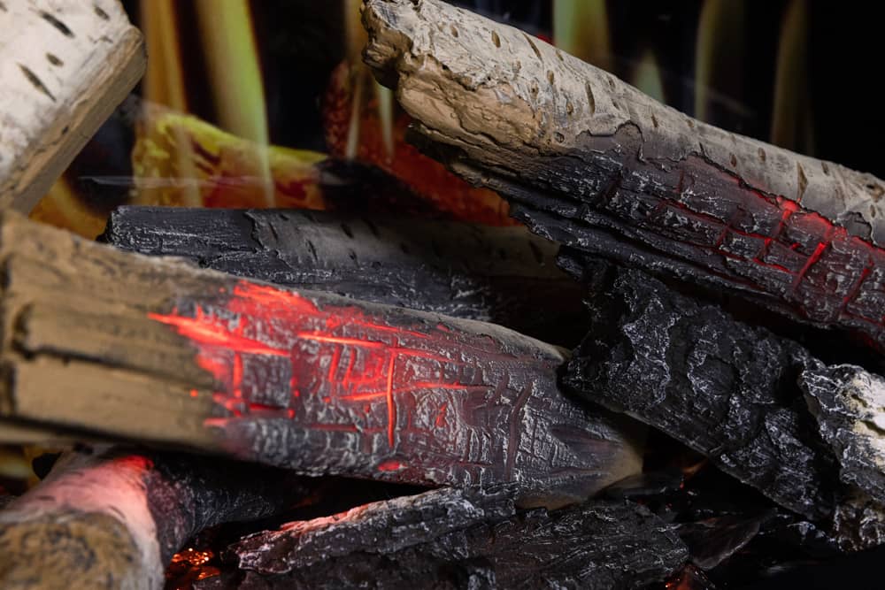 Glowing Birch Logs