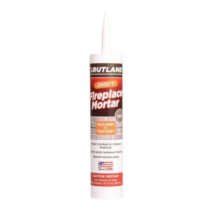 FIREPLACE MORTAR CARTRIDGE