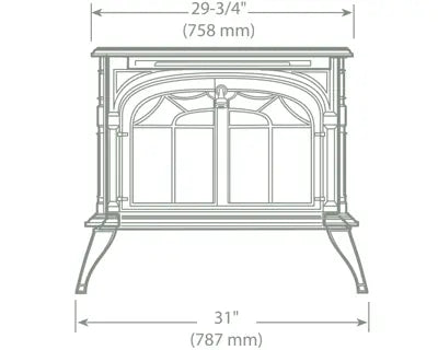 Vermont Castings Radiance Direct Vent Gas Stove w/ IFT