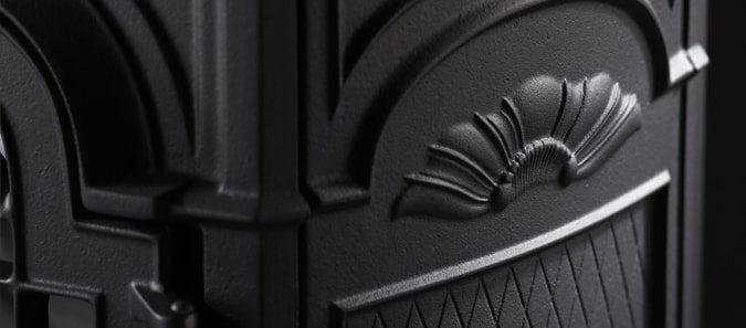 Vermont Castings Stardance Direct Vent gas stove detail