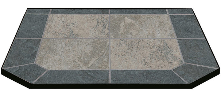 STANDARD AJ Hearth Originals Hearth Pad, Type 1, Black Metal Edge
