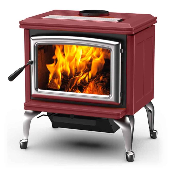 Pacific Energy VISTA LE2 WOOD STOVE w/LEG ADAPTOR (must order door and legs)